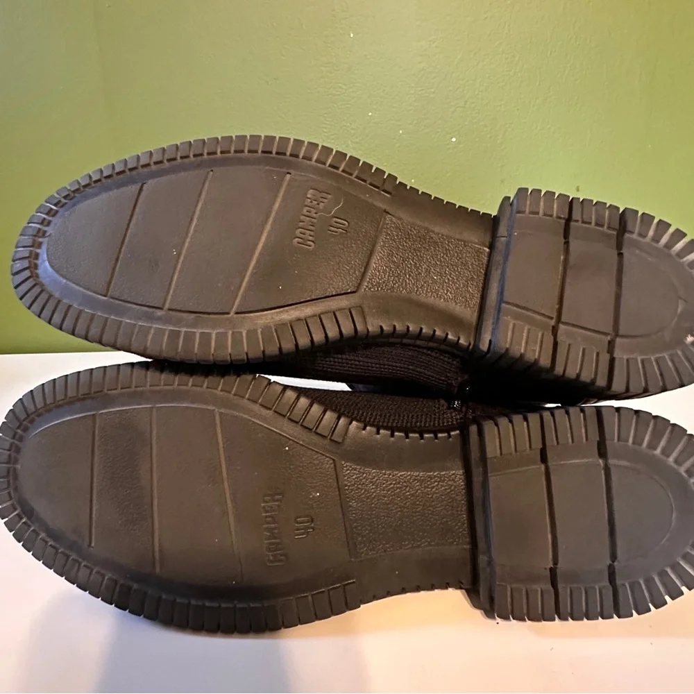 Camper Pix Tencel Zip Ankle Boot Bootie - Black -  Size 40 US 9 - Picture 5 of 5